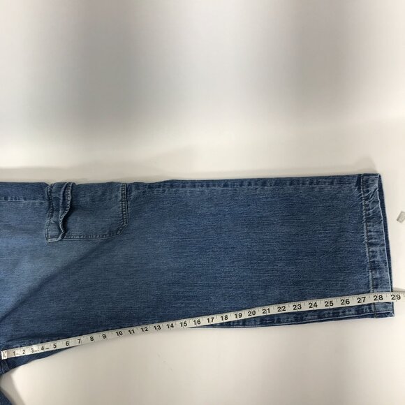 Torrid High Rise Straight Cargo Jean Women's Plus Size 24 Vintage Stretch Casual - Picture 9 of 15